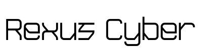 Rexus Cyber 字体预览图