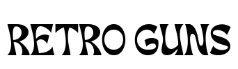 RETRO GUNS 字体预览图