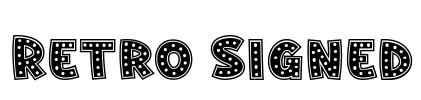Retro Signed 字体预览图