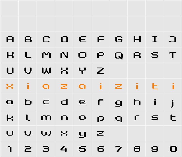 Retro Pixel 字符映射表