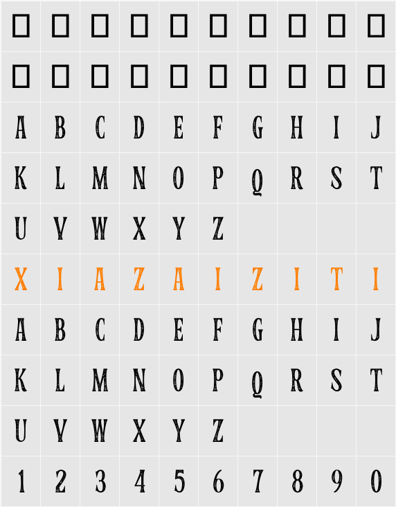 Normal 字符映射表