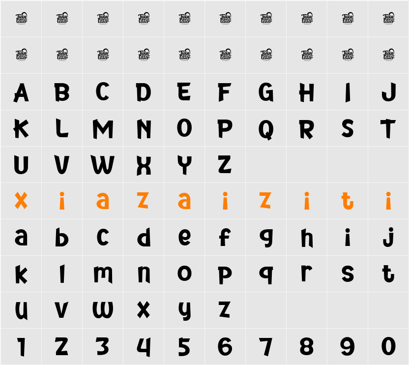 ZEKILO Trial 字符映射表