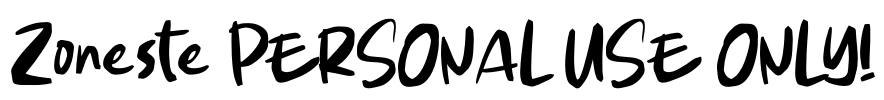 Zoneste PERSONAL USE ONLY!