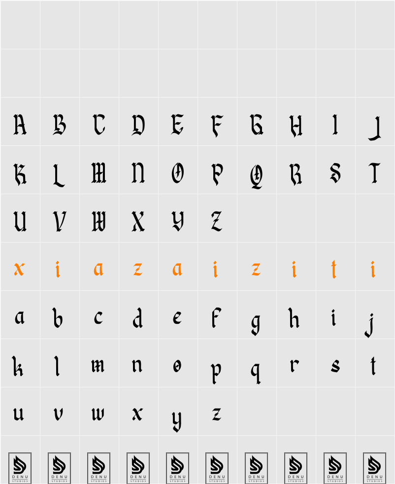 Zoldisx 字符映射表