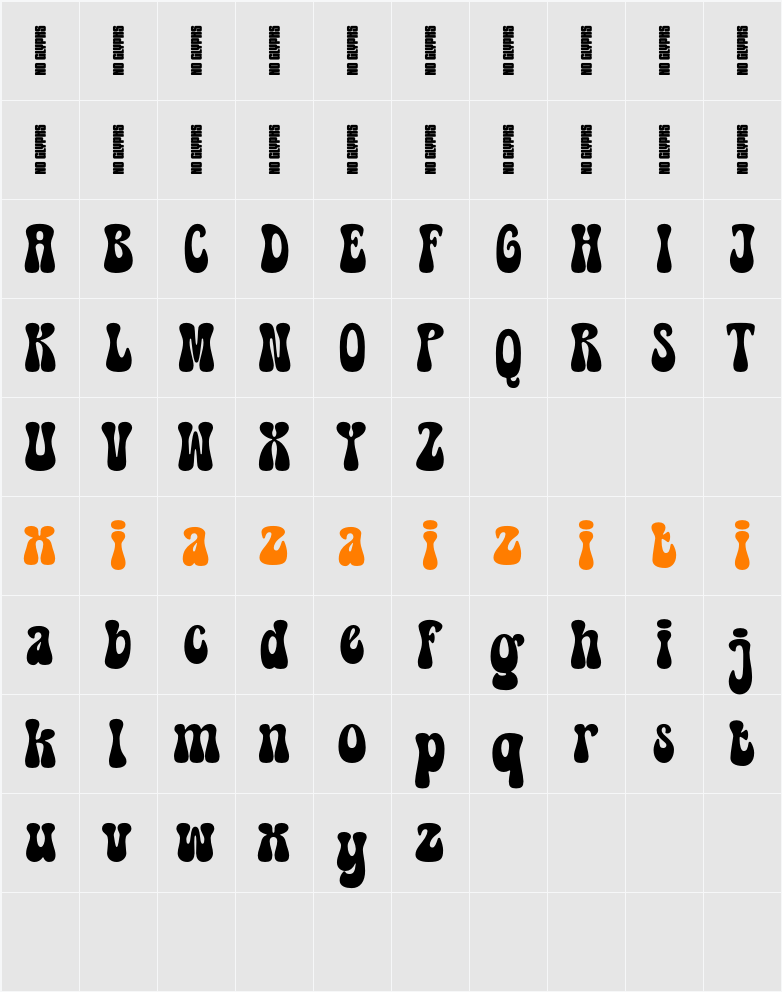 Wizard DEMO 字符映射表