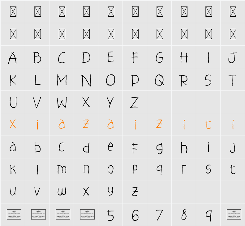 Witches Note Free 字符映射表