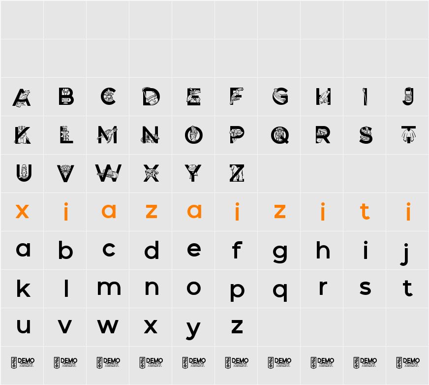 Zilap Colombia DEMO 字符映射表