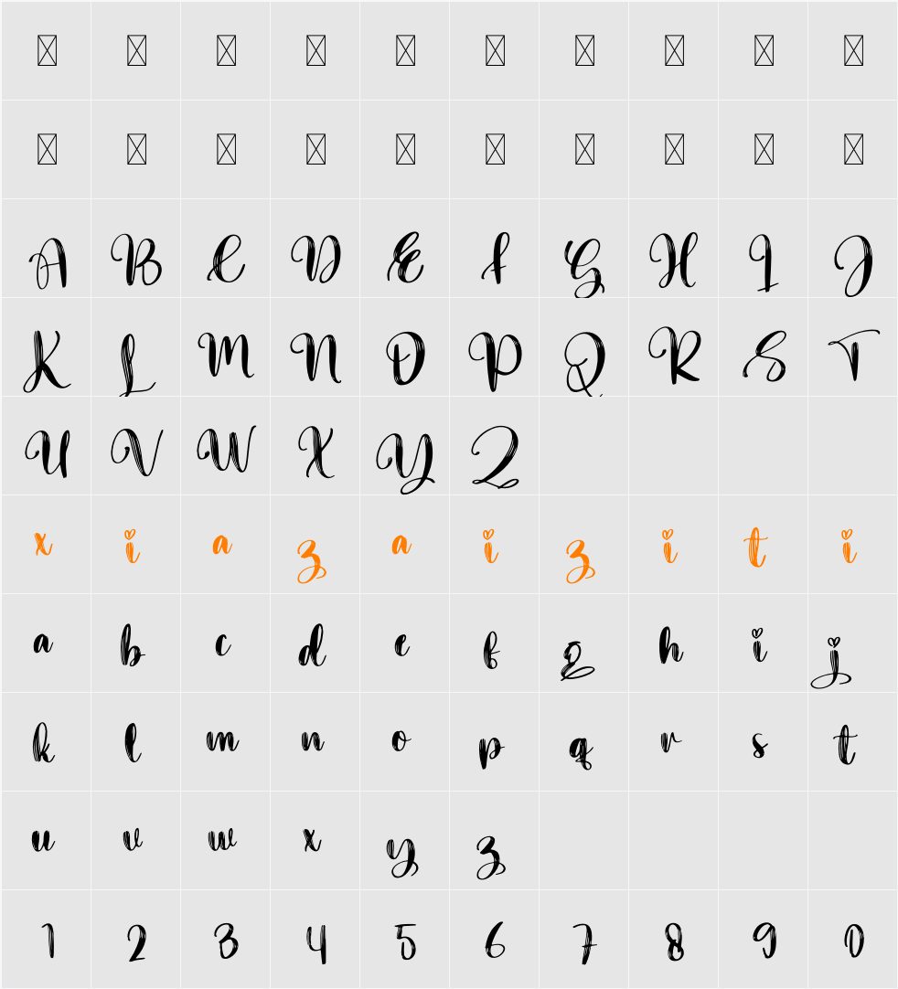 Younger 字符映射表