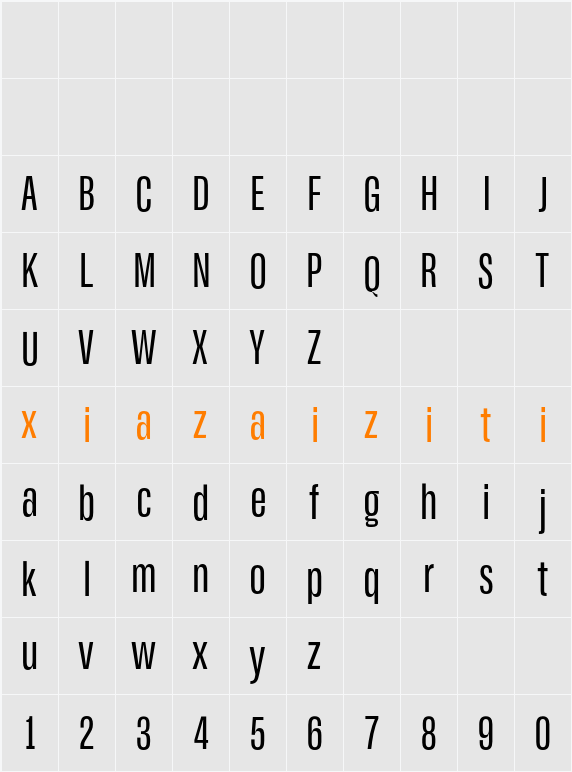 ZT Ravigsfen 字符映射表