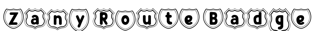 Zany Route Badge
