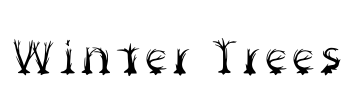 Winter Trees 字体预览图