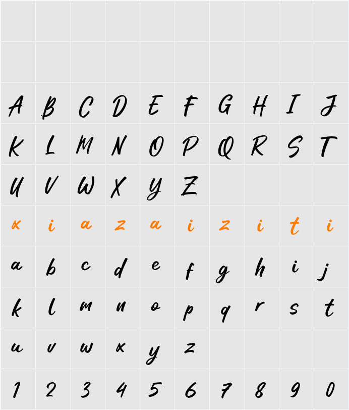 Windyear 字符映射表